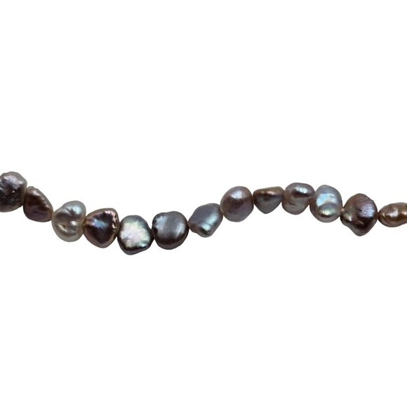 Freshwater Pearl Multicolored Necklace with Sterling Silver Clasp - Picture 3 of 7